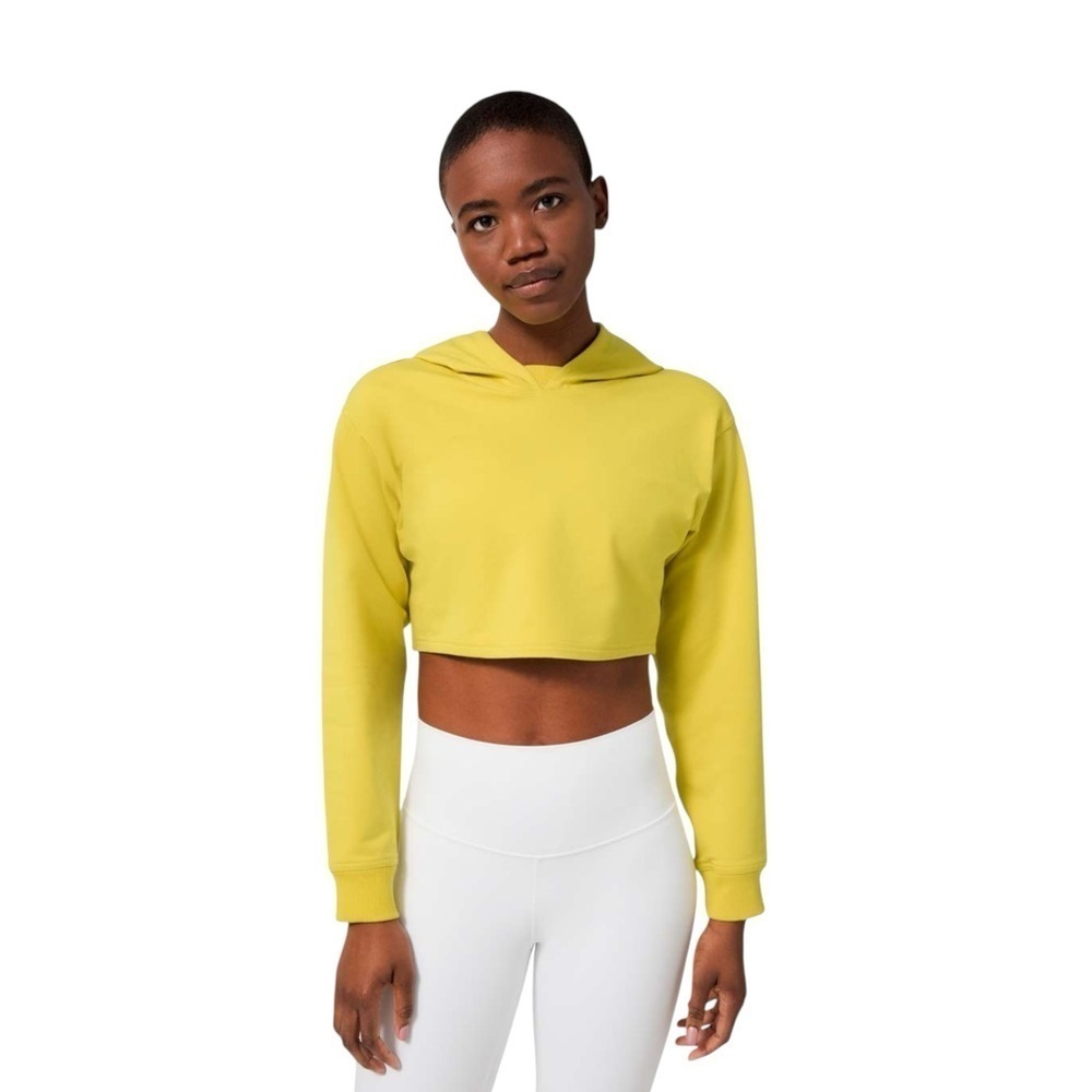 Lululemon All Yours Cropped Hoodie Sz 2 Soleil